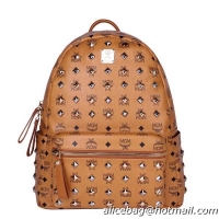 MCM Stark Studded Medium Backpack MC2089 Wheat