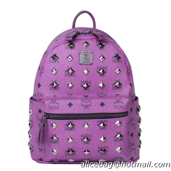 MCM Stark Studded Small Backpack MC2089S Purple