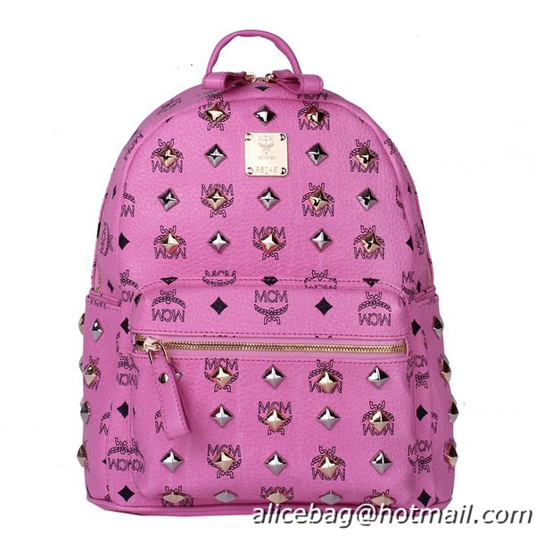 MCM Stark Studded Small Backpack MC2089S Rosy