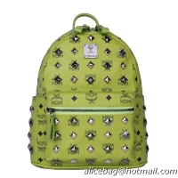 MCM Stark Studded Small Backpack MC2089S Green