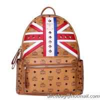 MCM Medium Flag of UK Backpack MC5173 Wheat