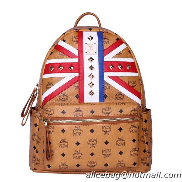 MCM Medium Flag of UK Backpack MC5173 Wheat