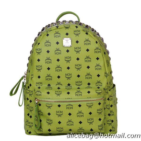 MCM Medium Top Studs Backpack MC4232 Green