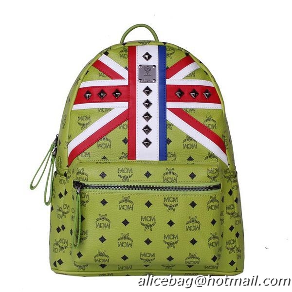 MCM Medium Flag of UK Backpack MC5173 Green