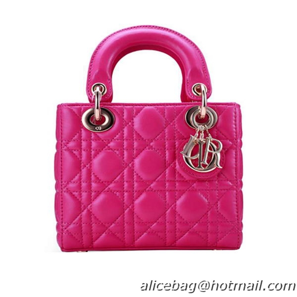 Lady Dior Bag Nano Bag Rose Original Leather D44552 Gold