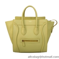 Celine Luggage Mini Boston Tote Bags Original Leather C2290 Lemon