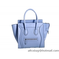 Celine Luggage Micro Boston Bag Original Leather 3307 Light Blue