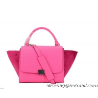 Celine mini Trapeze Bag Nubuck Leather C005 Rose