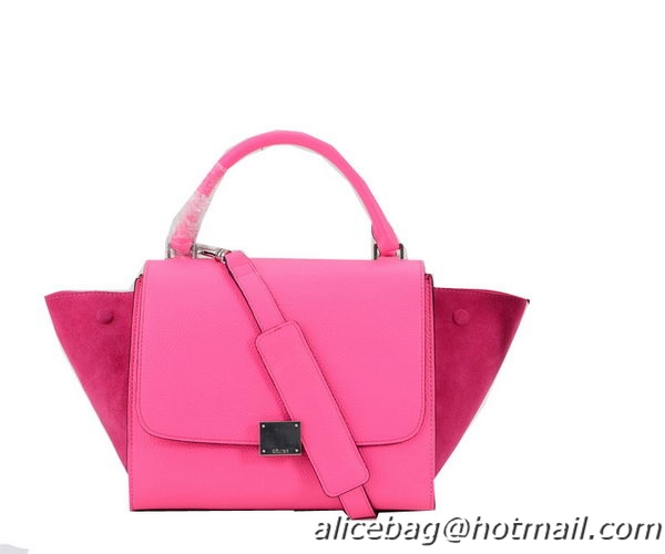 Celine mini Trapeze Bag Nubuck Leather C005 Rose