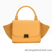 Celine Nano Trapeze Bag Nubuck Leather C88038 Yellow