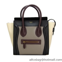 Celine Luggage Micro Bag Ferrari Leather CL88023 Grey