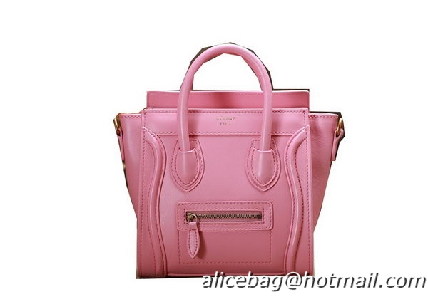 Celine Luggage Nano Boston Bag Original Leather 3309 Pink