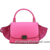 Celine Nano Trapeze Bag Grainy&Nubuck Leather C88038 Rosy