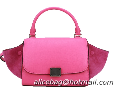 Celine Nano Trapeze Bag Grainy&Nubuck Leather C88038 Rosy