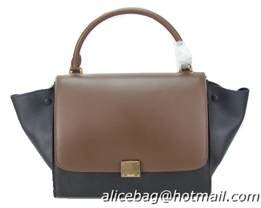 Celine Original Leather Trapeze Bag CL88037 Brown&Black