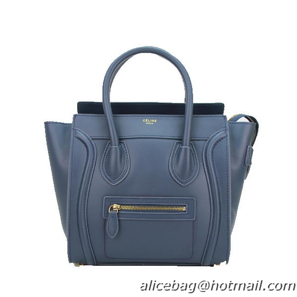 Celine Luggage Micro Bag Original Leather CL88023 Royal