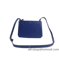 Celine Trio Original Leather Shoulder Bag C98317 Blue