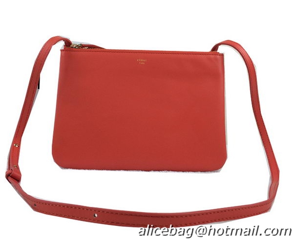 Celine Trio Original Leather Shoulder Bag C98318 Orange