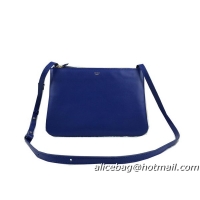 Celine Trio Original Leather Shoulder Bag C98318 Blue