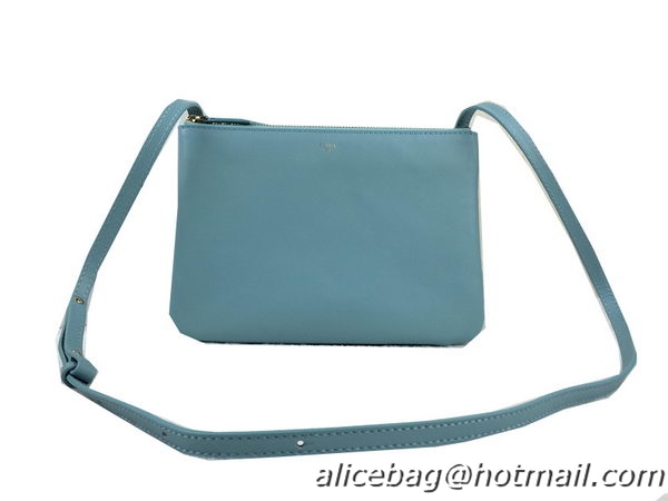 Celine Trio Original Leather Shoulder Bag C98318 SkyBlue