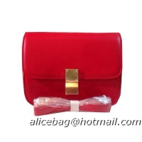 Celine Classic Box Small Flap Bag Calfskin C88007 Red