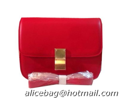 Celine Classic Box Small Flap Bag Calfskin C88007 Red