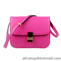 Celine Classic Box Small Flap Bag Calfskin C88007 Rosy