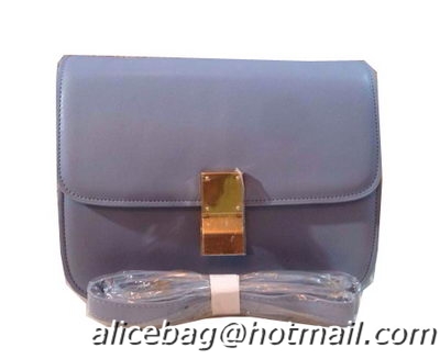 Celine Classic Box Small Flap Bag Calfskin C88007 Light Blue