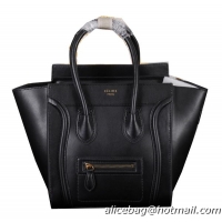 Celine Luggage Micro Bag Original Calfskin Leather C3308 Black