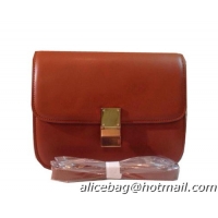 Celine Classic Box Small Flap Bag Calfskin C88007 Brown