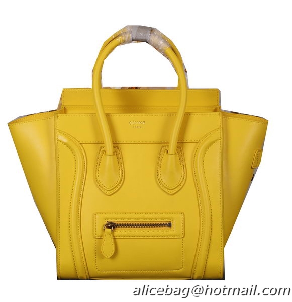 Celine Luggage Micro Bag Original Calfskin Leather C3308 Yellow