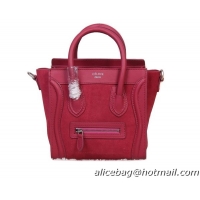 Celine Luggage Nano Bag Original Leather 88023 Maroon