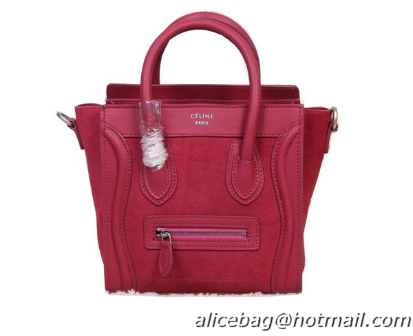 Celine Luggage Nano Bag Original Leather 88023 Maroon