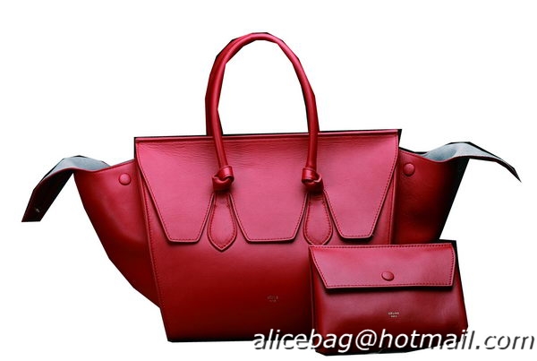 Celine Tie Nano Top Handle Bag Original Leather C3052 Red