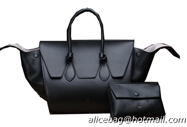 Celine Tie Nano Top Handle Bag Original Leather C3052 Black