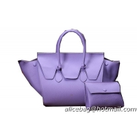 Celine Tie Nano Top Handle Bag Original Leather C3052 Lavender