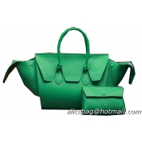 Celine Tie Nano Top Handle Bag Original Leather C3052 Green