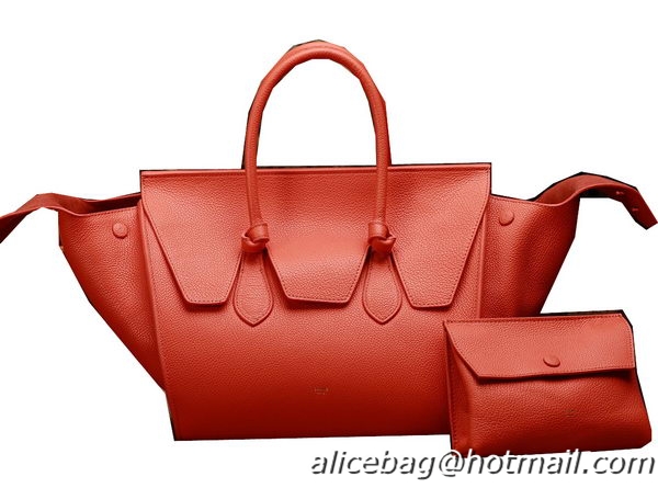 Celine Tie Nano Top Handle Bag Original Leather C3052 Orange