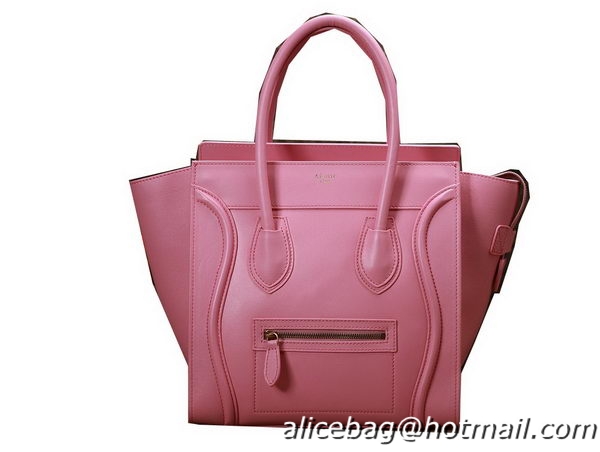 Celine Luggage Mini Boston Tote Bags Original Leather 3308 Pink