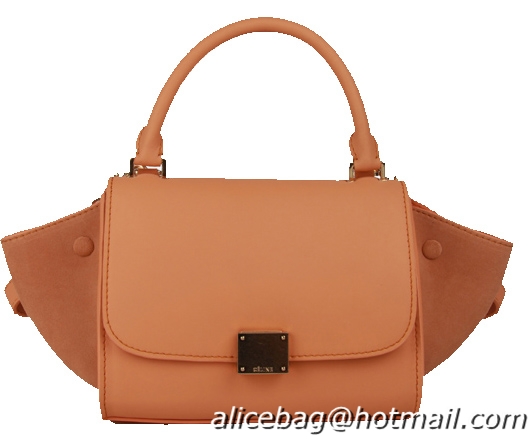 Celine Nano Trapeze Bag Nubuck Leather C88038 Orange