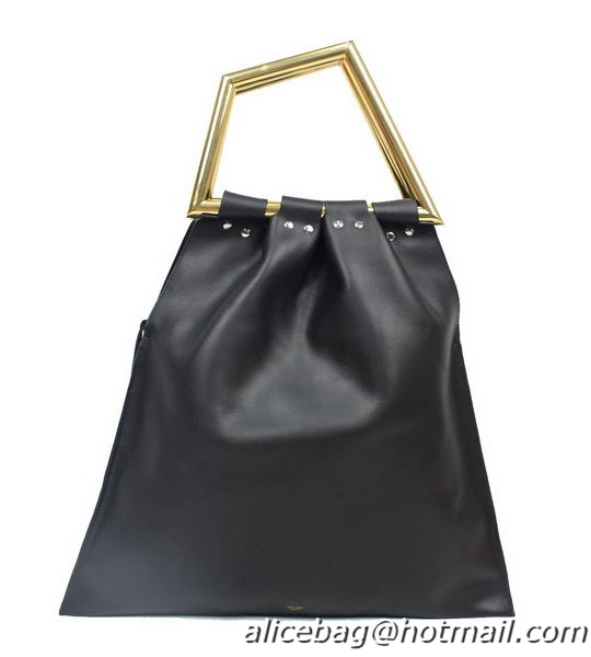 Celine Original Leather Tote Bag C2010 Black