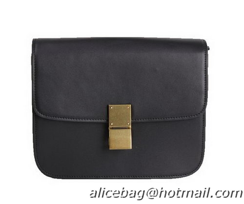 Celine Classic Box Small Flap Bag Calfskin C88007 Black