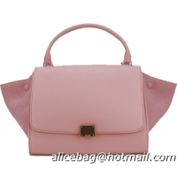 Celine Nubuck Leather Trapeze Bag CL88037 Pink