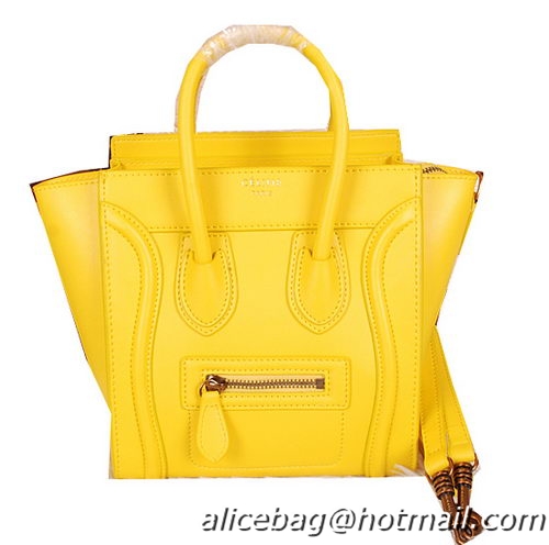 Celine Luggage Nano Bag Ferrari Leather CL3308S Lemon