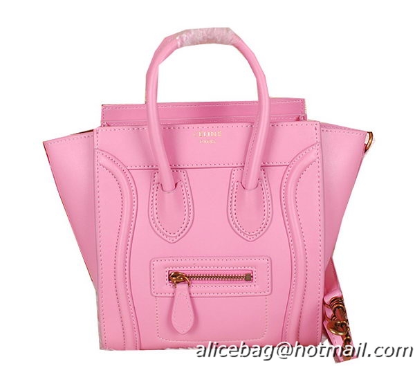 Celine Luggage Nano Bag Ferrari Leather CL3308S Pink