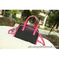 Hermes Boston Bag Grainy Leather H9898 Black