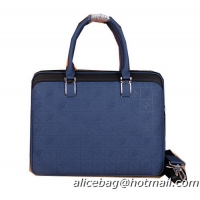 Hermes Briefcase Original Calf Leather H66161 Blue