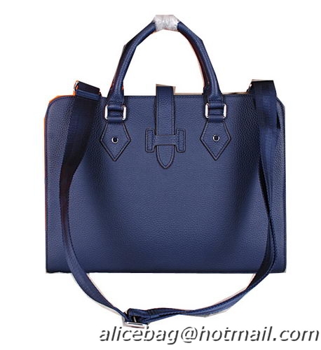 Hermes Briefcase Original Calf Leather H3308 Royal