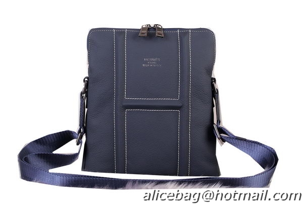 Hermes Messenger Bag Original Grainy Leather H3083 Royal