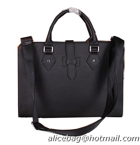 Hermes Briefcase Original Calf Leather H3308 Black